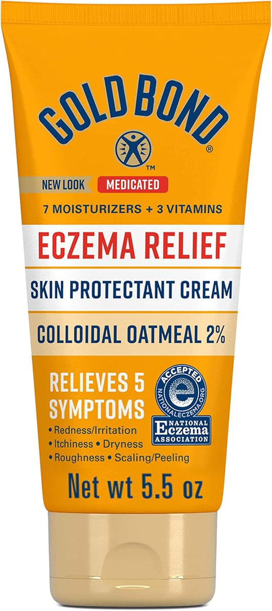 Medicated Eczema Relief Skin Protectant Cream, 5.5 Oz., with 2% Colloidal Oatmeal