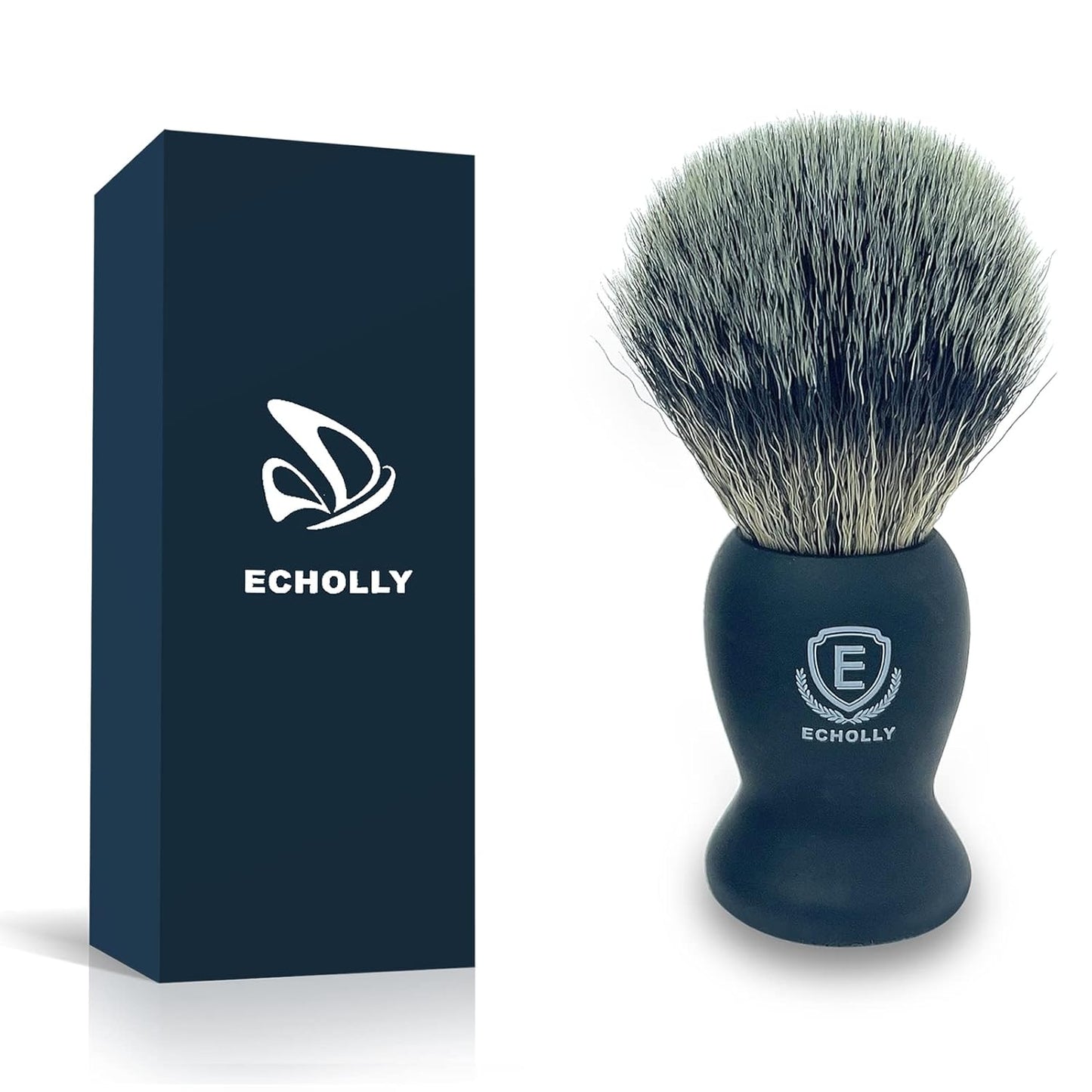 Luxury Shaving Brushes for Men by -Super Strong NO Shedding Bristle Shave Brushes for Men-Smooth Acrylic Handle Legacy Shave Brush-Rich and Fast Lather Shaving Cream Brush Gifts for Fathers Day