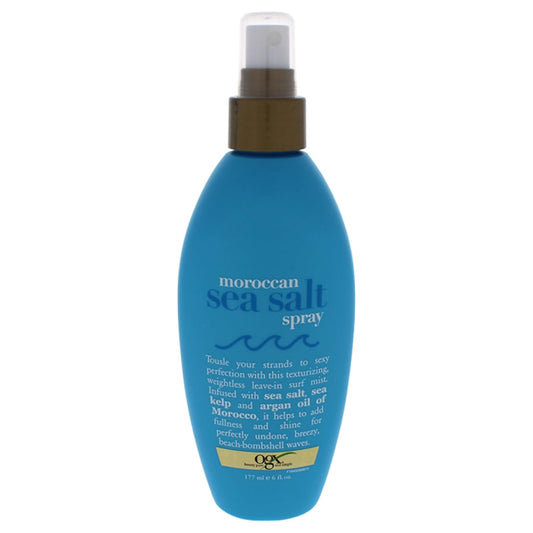 Argan Oil of Morocco Hair-Texturizing Sea Salt Spray, Curl-Defining Leave-In Hair Styling Mist for Tousled Beach Waves and Textured Hold, Paraben-Free, Sulfate Surfactants-Free, 6 Fl Oz