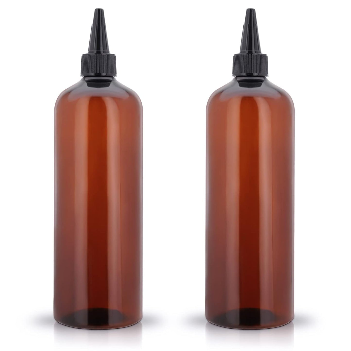 Applicator Bottle for Hair 8.5Oz 2 Pack Hair Squeeze Bottles with Graduated Scale Hair Dye Applicator Bottle Twist-On Top Tip Cap Empty Plastic Hair Color Oil Bottle