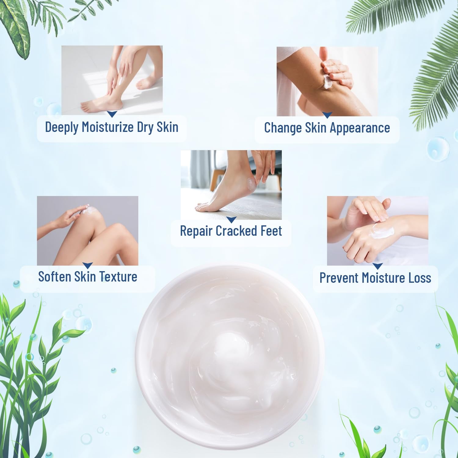 Urea Cream 40 Percent, Urea Foot & Hand Cream for Dry Cracked, 40 per Urea Lotion for Feet Maximum Strength