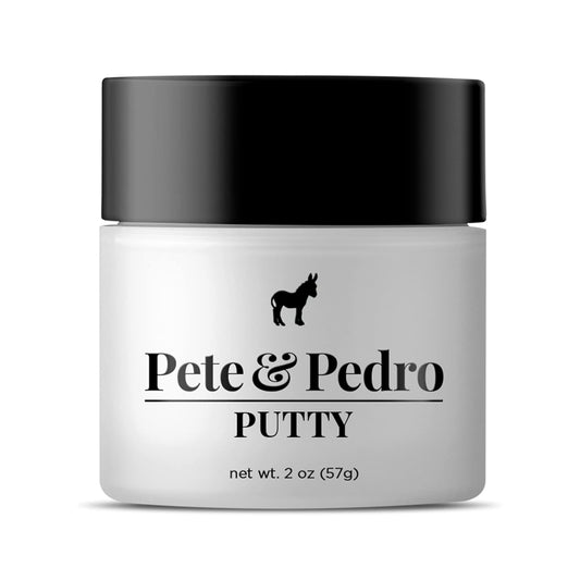 HAIR PUTTY - Strong Hold, Matte Finish, Low Shine Hair Clay for Men, Ideal for Hairstyling & Grooming Medium, Messy, & Shorter Hairstyles | Water Soluble, as Seen on Shark Tank, 2 Oz.