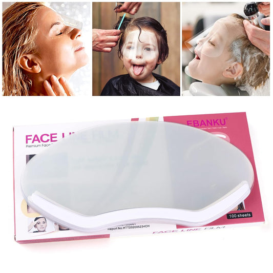 100 PCS Microblading Makeup Shower Face Shields Visors, Disposable Face Shields Masks for Hairspray Salon Supplies and Eyelash Extensions Eye Eyelid Surgery Aftercare