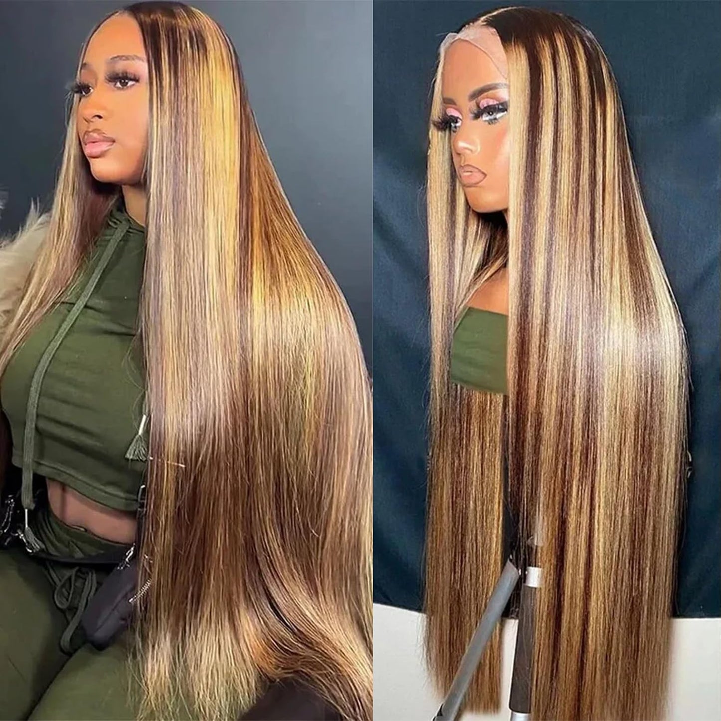 30 Inch 13X6 Lace Front Wigs Human Hair 200 Density Straight HD Lace Front Wigs Human Hair Straight Glueless Wigs Human Hair Pre Plucked 13X6 HD Frontal Human Hair Lace Front Wigs for Women