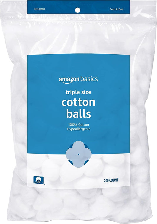 Cotton Balls, 200Ct, 1-Pack (Previously Solimo)