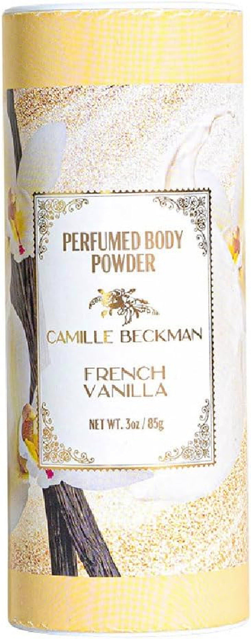 French Vanilla Scented Talc-Free Body Powder, Perfumed Dusting Powder,  3 Ounce