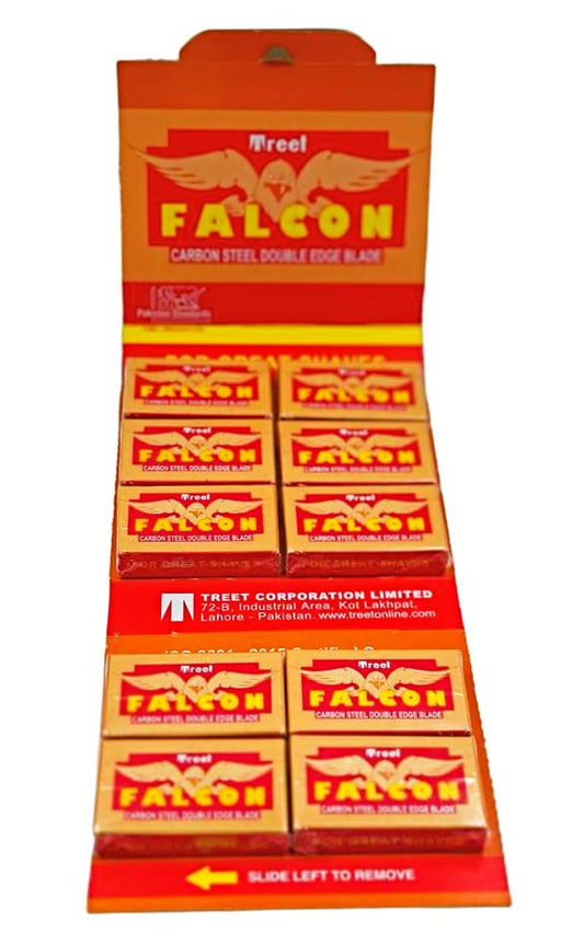 100 Treet Falcon Double Edge Razor Blades