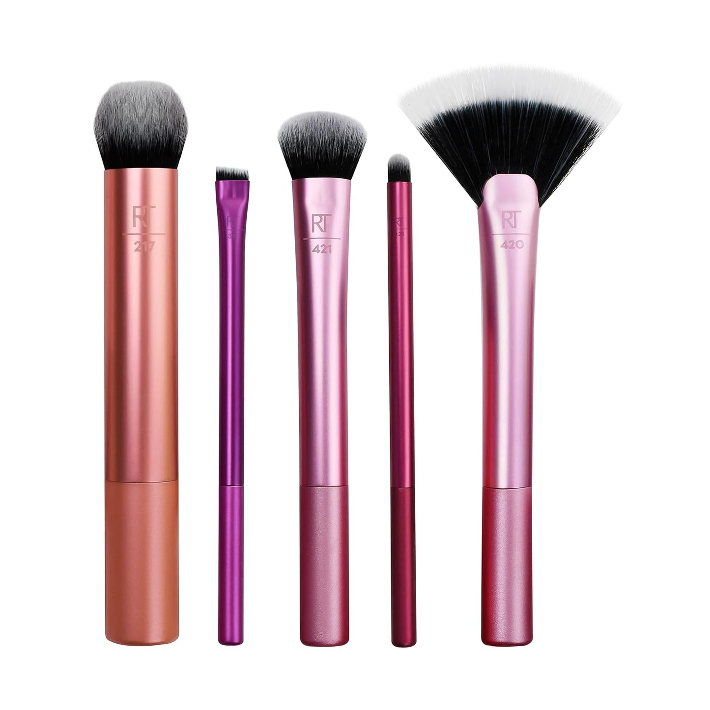 4 Piece Face Base Makeup Brush Set, for Concealer, Foundation, Contour, & Setting Powder, Makeup Brushes for Blending & Buffing, & Sculpting, Travel Friendly, Gift Set, Cruelty-Free