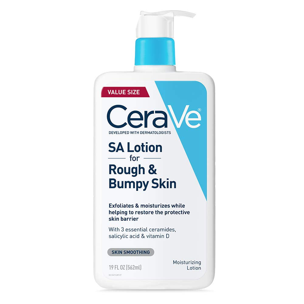 SA Lotion for Rough & Bumpy Skin, Vitamin D, Hyaluronic Acid, Lactic Acid & Salicylic Acid Lotion, Fragrance Free & Allergy Tested, 8 Ounce