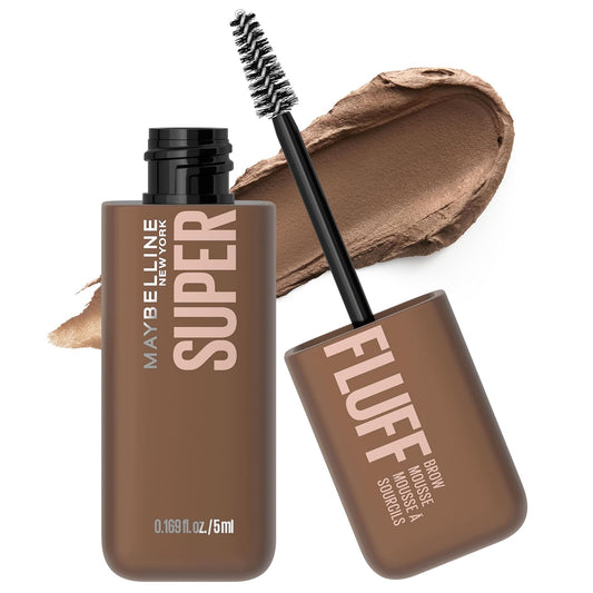 Superfluff Volumizing Brow Mousse, All Day Tinted Brow Gel for Soft Full Brows, Soft Brown, 1 Count