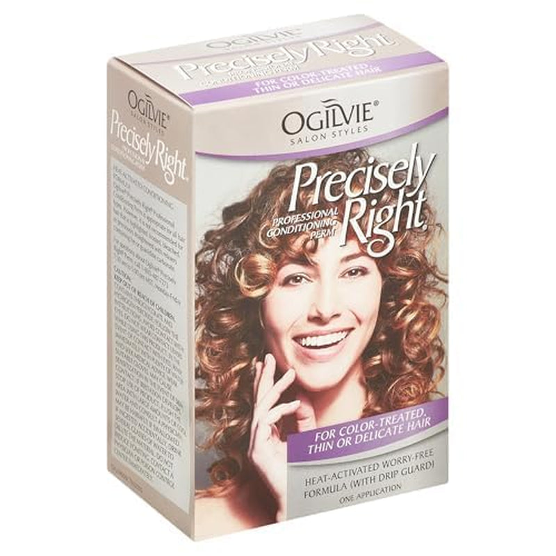 Salon Styles Precisely Right Professional Conditioning Perm Kit - Ideal for Color-Treated, Thin, or Delicate Hair - 1 Application