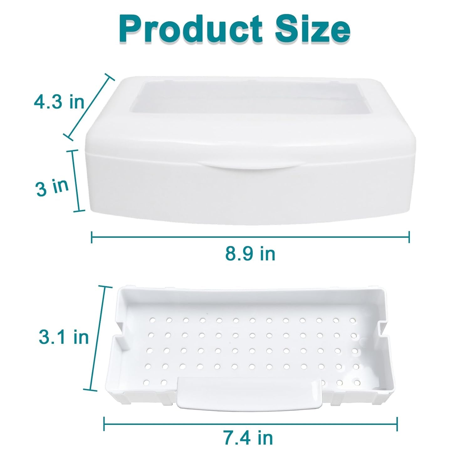 Nail Tool Sterilizer Box, Plastic Sterilization Tray for Tweezer, Eyelash Extensions, Nail Implement for Esthetician