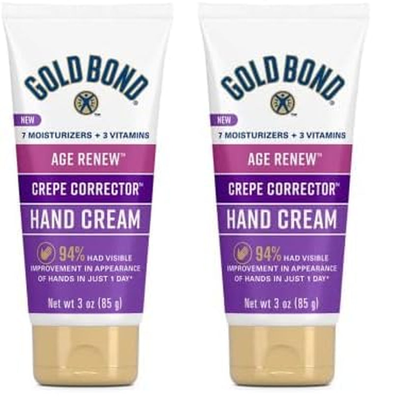 Age Renew Crepe Corrector Hand Cream, Replenishing & Smoothing Formula, 3 Oz.