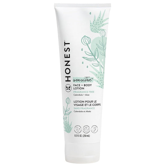 Hydrating Face + Body Lotion | Fast Absorbing, Naturally Derived, Hypoallergenic | Fragrance Free Sensitive, 8.5 Fl Oz