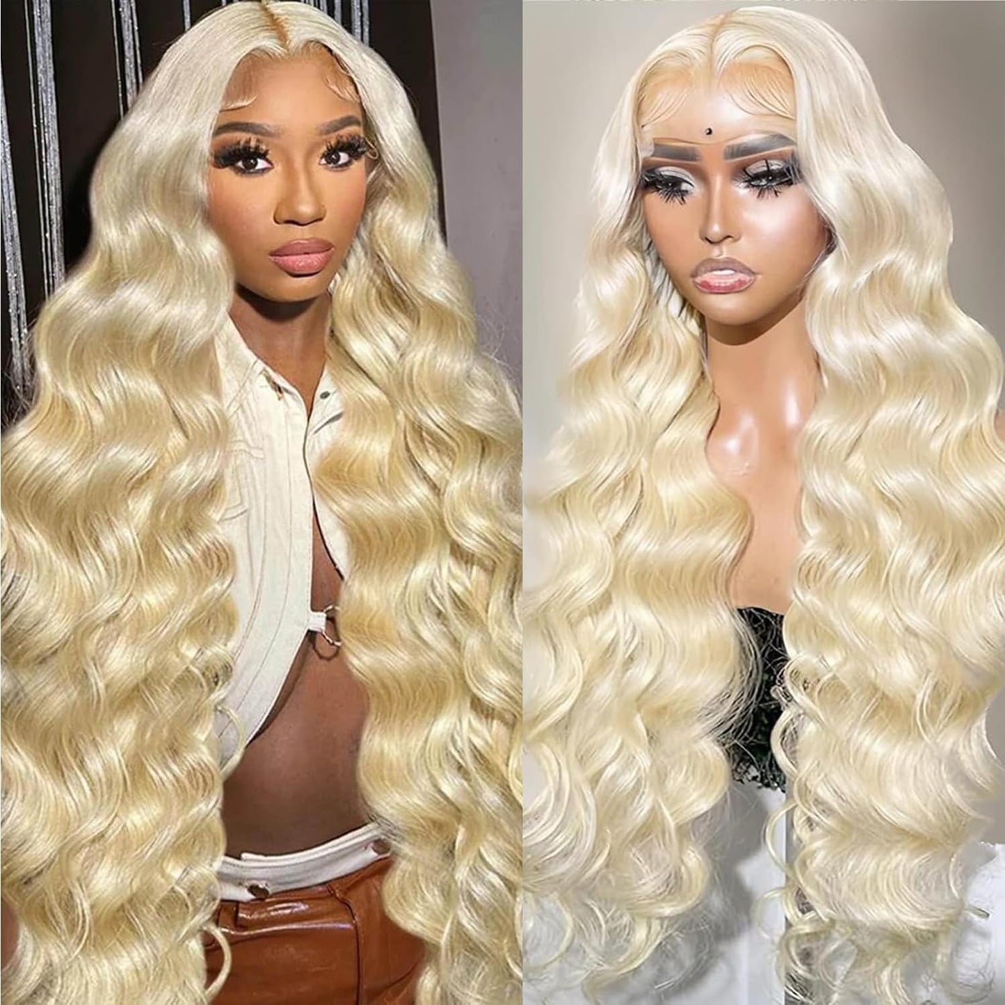 30 Inch 13X6 Lace Front Wigs Human Hair 200% Density Body Wave HD Lace Front Wigs Human Hair Pre Plucked Glueless Wigs Human Hair for Women with Baby Hair