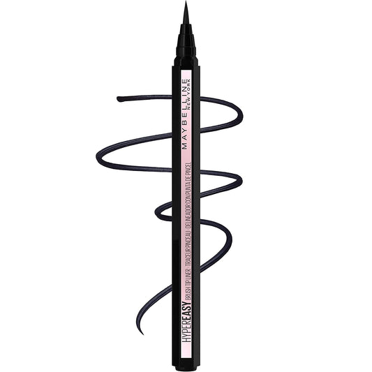 Hyper Easy Liquid Pen No-Skip Eyeliner, Satin Finish, Waterproof Formula, Pitch Black, 0.018 Fl Oz