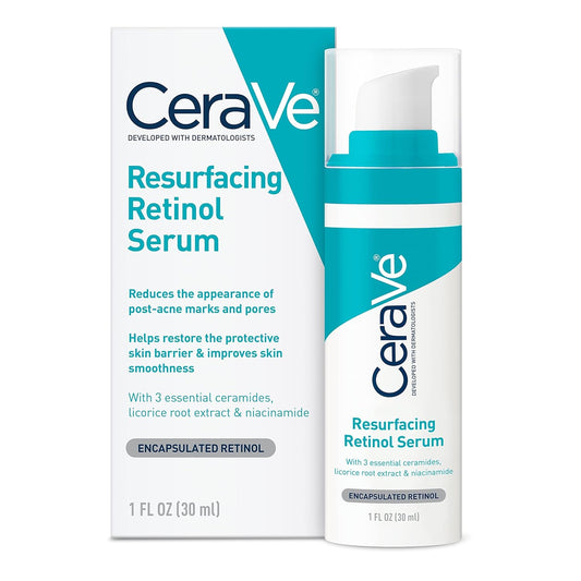 Resurfacing Retinol Serum for Post Acne Marks, Formulated with Licorice Root Extract & Niacinamide, Brightening Serum & Pore Minimizer for Face, Post Acne Skin Barrier Repair, Non-Comedogenic