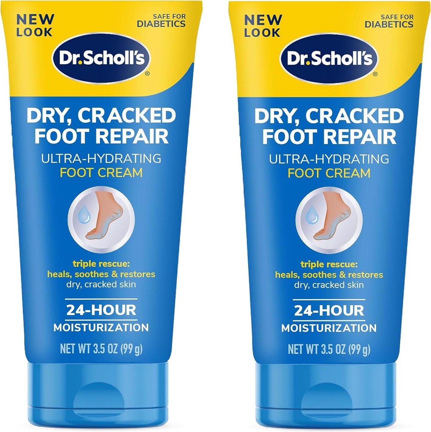 Dry, Cracked Foot Repair Ultra-Hydrating Foot Cream Moisturizer, 3.5 Oz, Skin Care Foot Lotion with 25% Urea for Dry Cracked Feet, Heals and Moisturizes for Healthy Feet