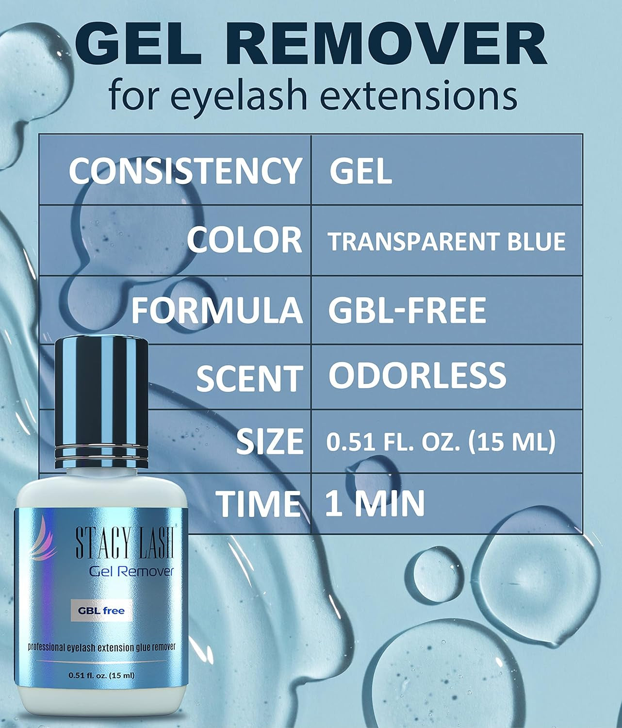 Extra Strong Evolution Eyelash Extension Glue + Gel Remover -  / 1-2 Sec Drying Time/Retention – 8 Weeks/Maximum Bonding Power/Professional Use Only Black Adhesive/Gel Remover/ 15 Ml