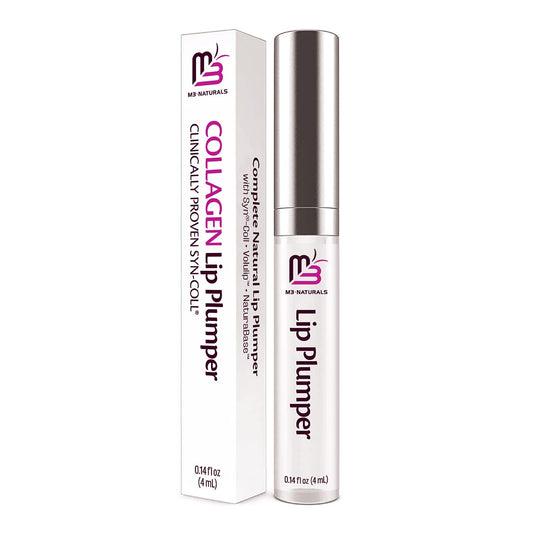 Collagen Lip Plumper Clinically Proven Natural Lip Enhancer for Fuller Softer Lips Increased Elasticity Reduce Fine Lines Hydrating Plump Gloss Lipstick Primer