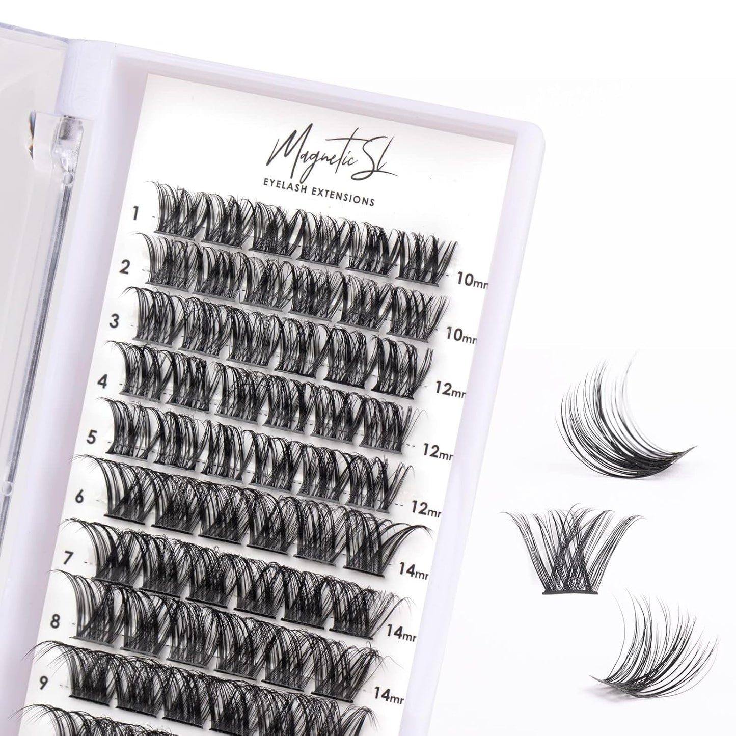 Lash Clusters DIY Lash Extensions Kit 320Pcs Individual Lashes Clusters 30D 40D D Curl Eyelash Extension Kit with Applicator and Lash Bond&Seal,Clusters Lash Glue Remover Mix 10-16Mm (30D+40D-320 KIT)