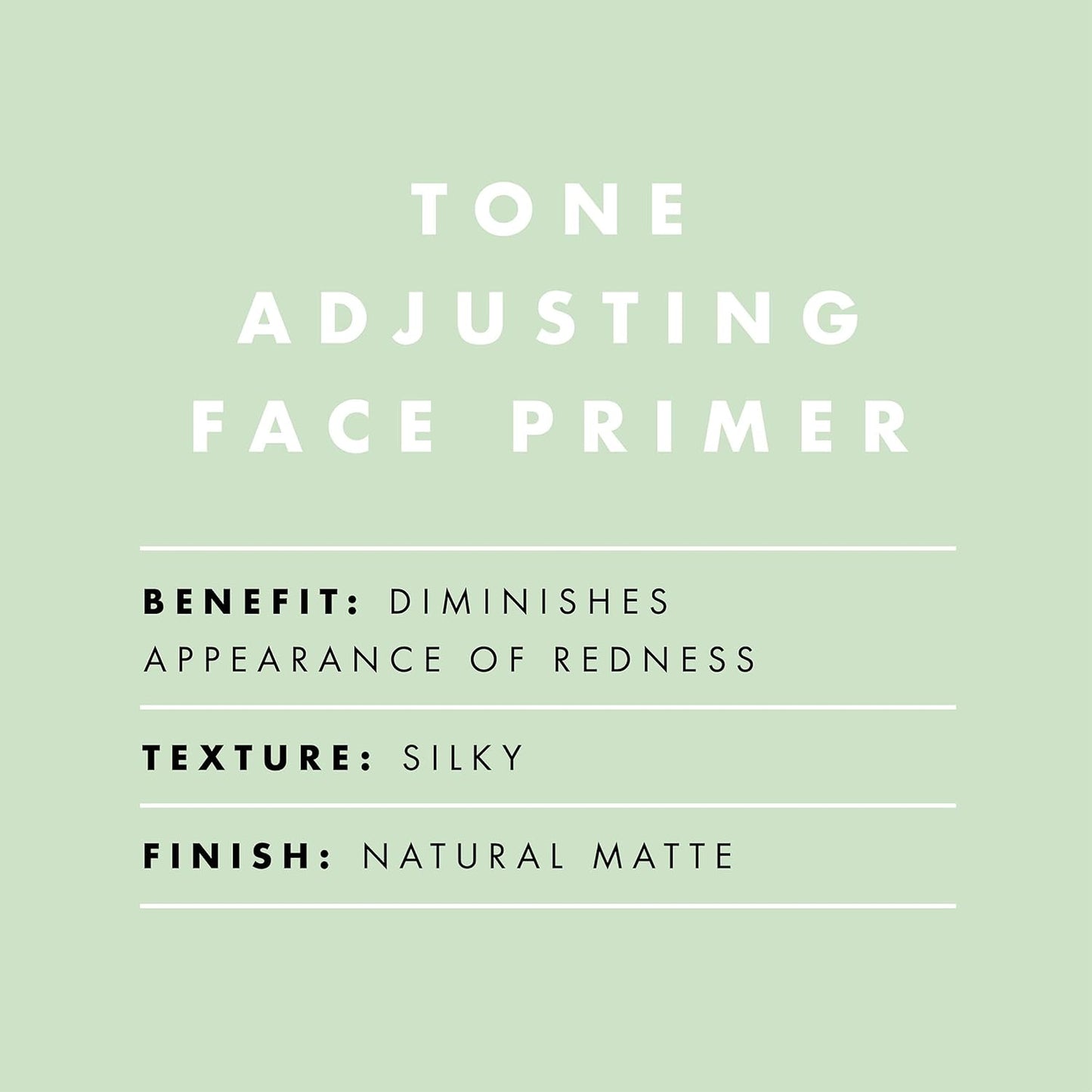 Tone Adjusting Face Primer, Makeup Primer for Neutralizing Uneven Skin Tones & Redness, Grips Makeup to Last, Vegan & Cruelty-Free, Small