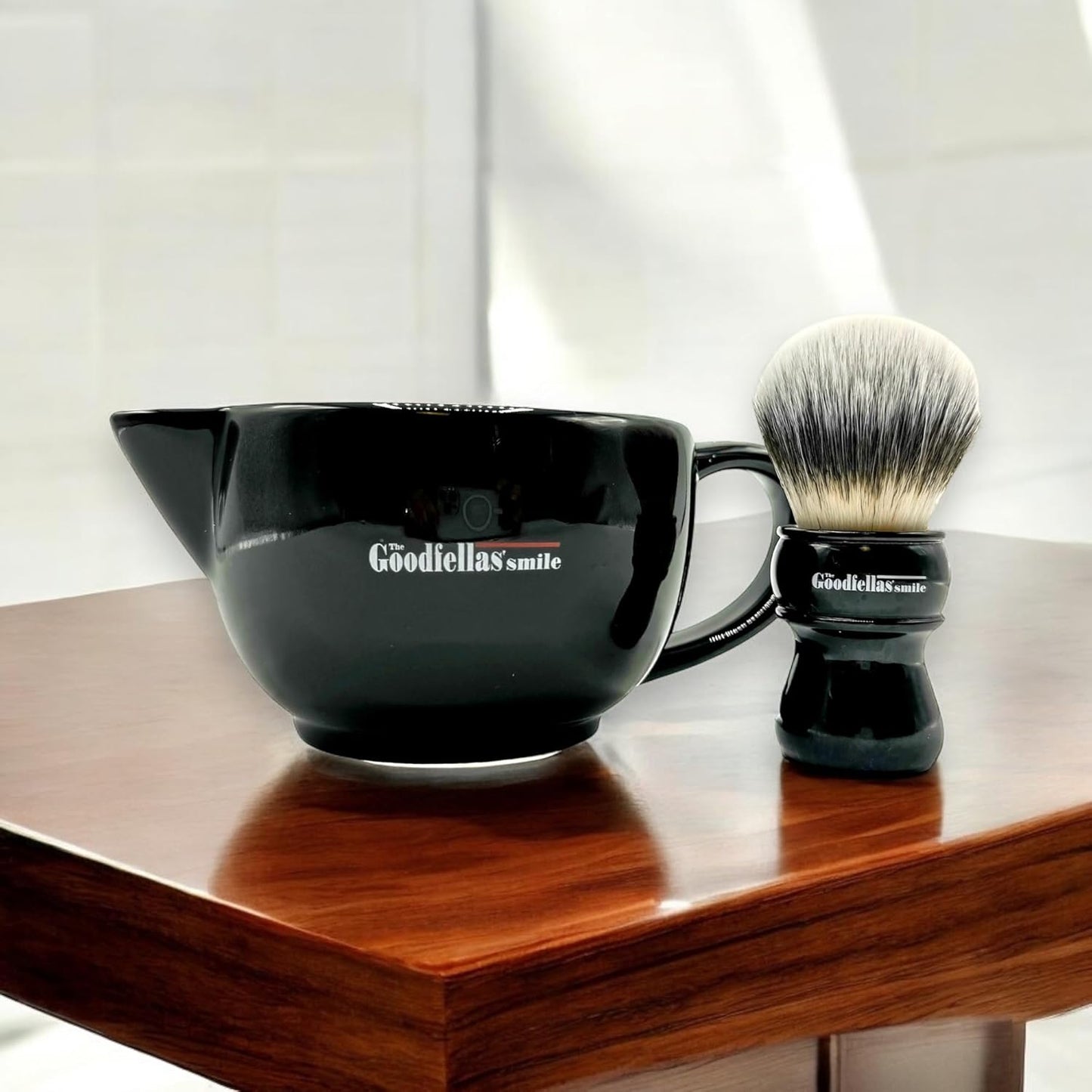 Scuttle Shave Mug (BLACK) - Ceramic, Shaving Bowl That Keeps Lather Rich & Hot, Handmade Shave Bowl, Get a Barbershop Hot Shave at Home Daily, Great Gift