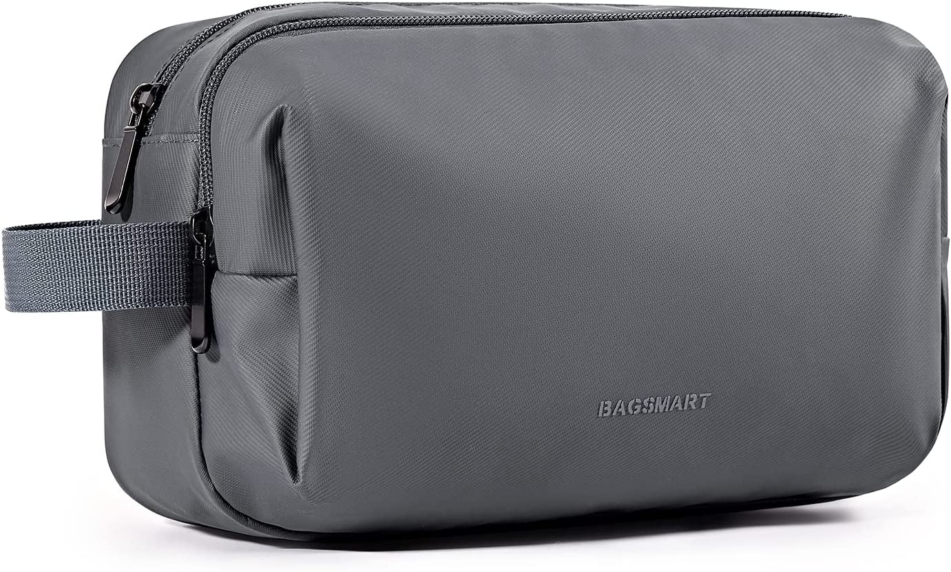 Toiletry Bag for Men, Travel Toiletry Organizer Dopp Kit Water-Resistant Shaving Bag for Toiletries Accessories, Door Room Essentials,Black-Large