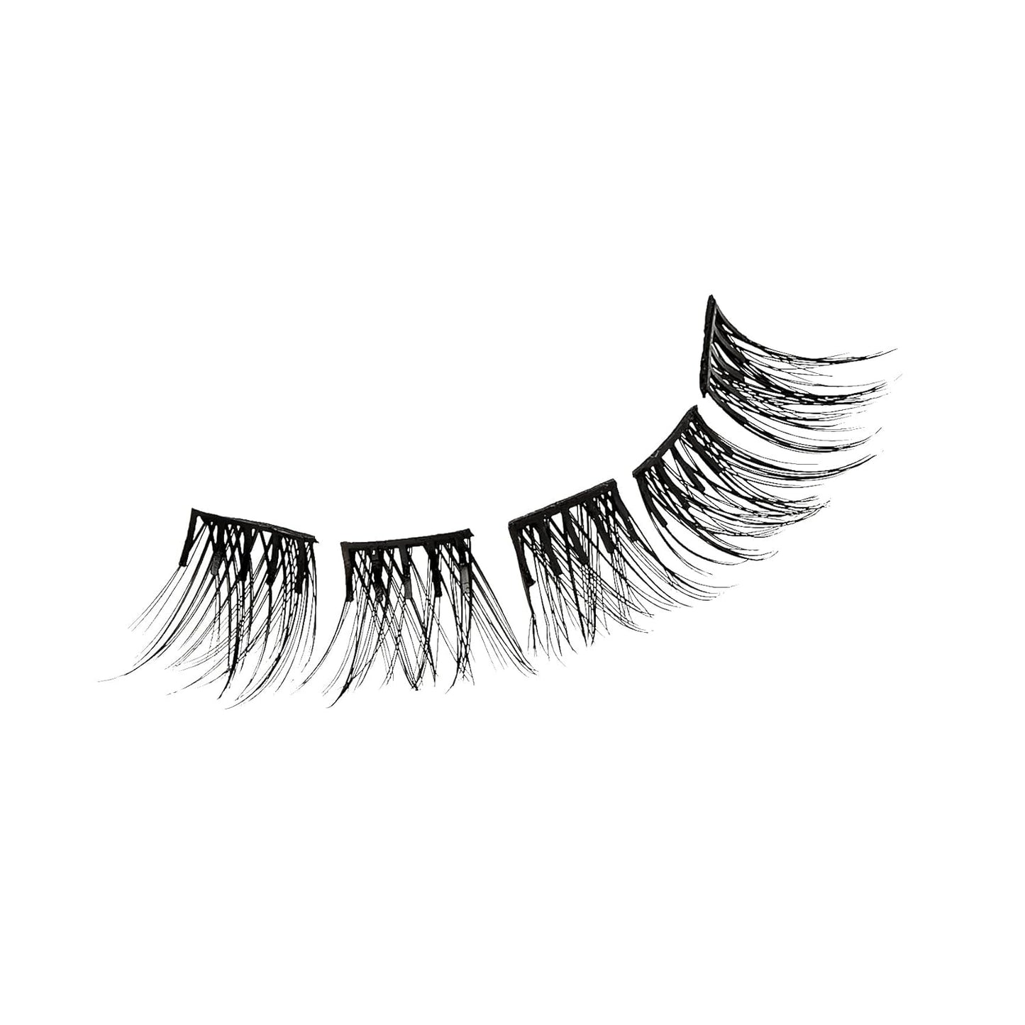 KISS  Falsies False Eyelashes, Lash Clusters, 'Voluminous', 14 Mm, Includes 20 Clusters, 1 Applicator, Contact Lens Friendly, Easy to Apply, Reusable Strip Lashes