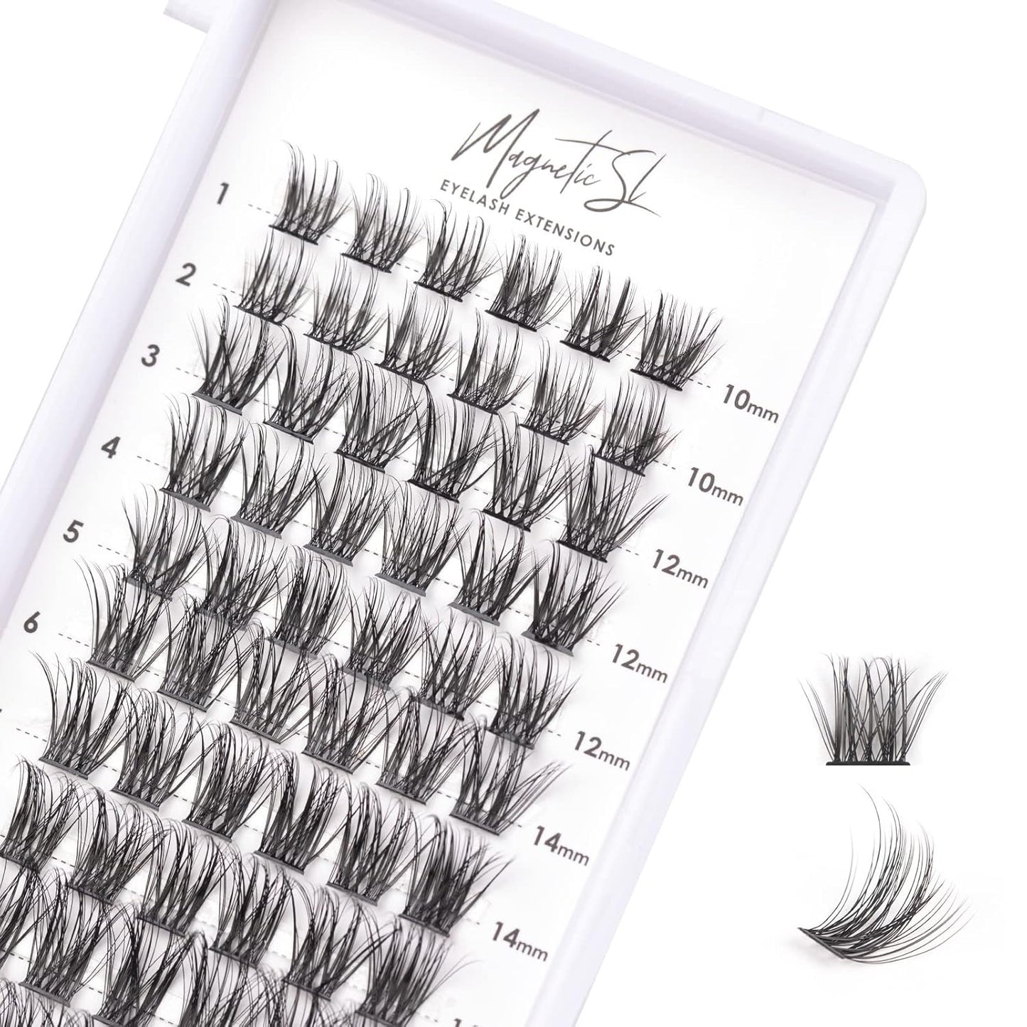 Lash Clusters DIY Lash Extensions Kit 320Pcs Individual Lashes Clusters 30D 40D D Curl Eyelash Extension Kit with Applicator and Lash Bond&Seal,Clusters Lash Glue Remover Mix 10-16Mm (30D+40D-320 KIT)