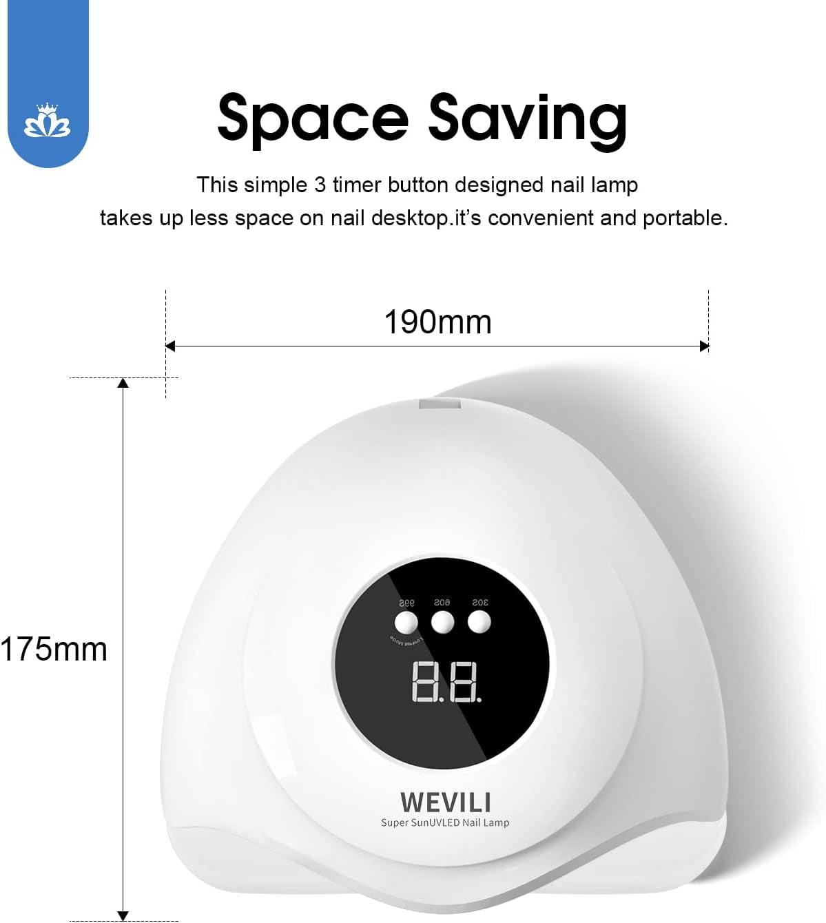 72W UV Nail Lamp, Faster UV Light for Gel Polish with 3 Timers, Professional Auto Sensor Nail Dryer with LCD Screen for Salon and Home Use