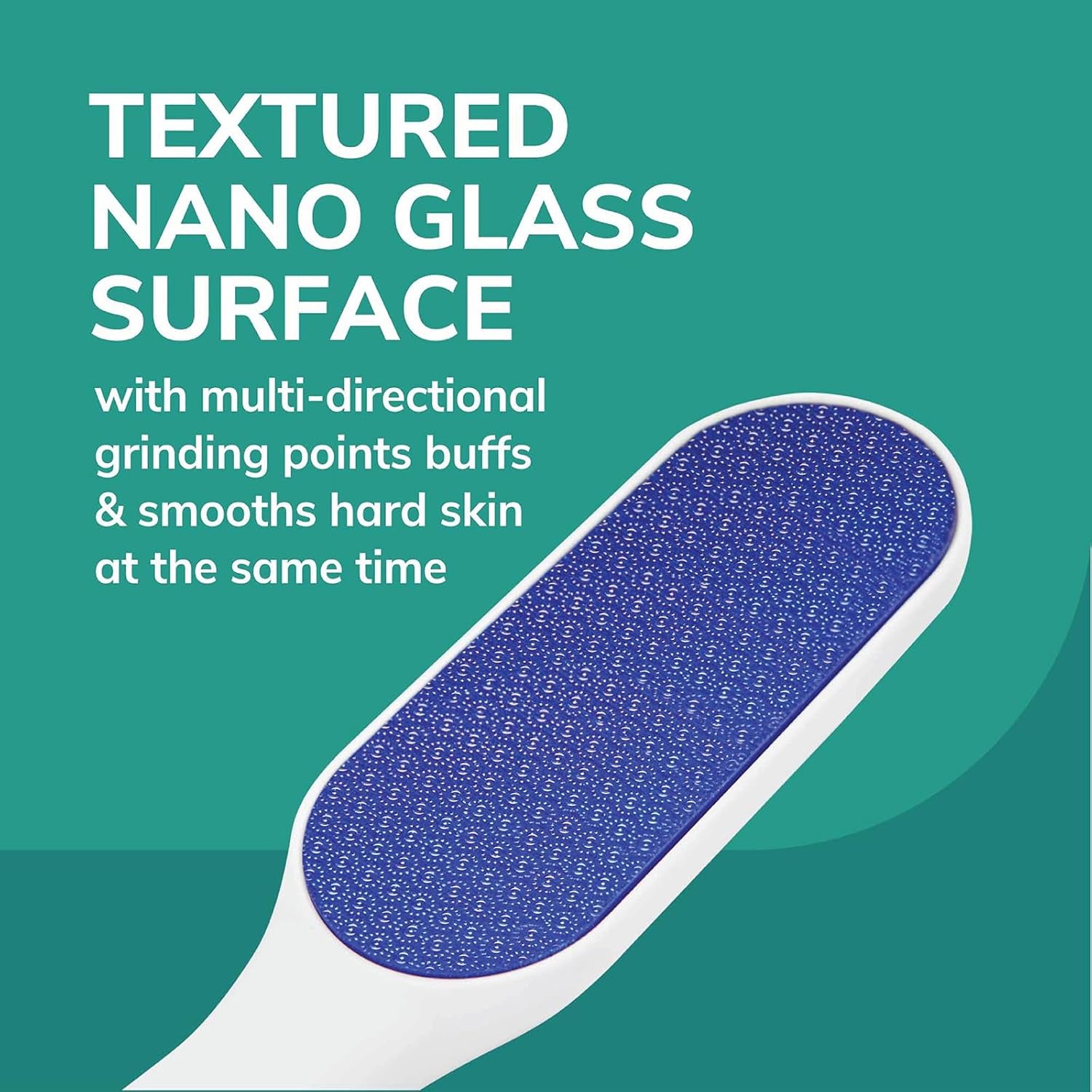 Hard Skin Remover Nano Glass Foot File - Foot Callus Remover, Durable Foot Scrubber, Dead Skin Remover, Hygienic Pedicure Tool, Long Lasting Foot Buffer, Soft Smooth Feet