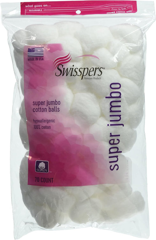 Super Jumbo Cotton Balls 70 Ea (Pack of 2)