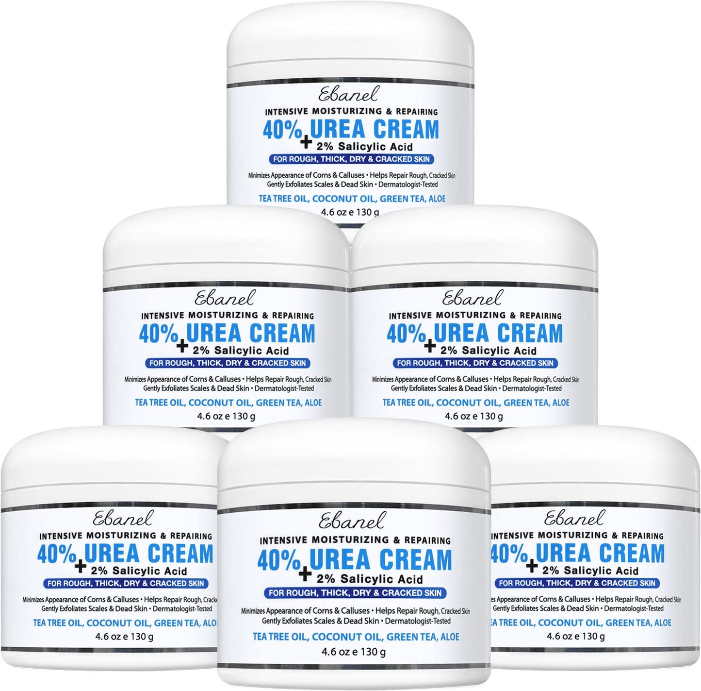 Urea Cream 40% plus Salicylic Acid 2%, Foot Cream for Dry Cracked Heels Feet Knees Elbows Hands, Foot Dead Skin Cuticle Callus Remover Toenail Softener, Keratolytic Skin Barrier Repair