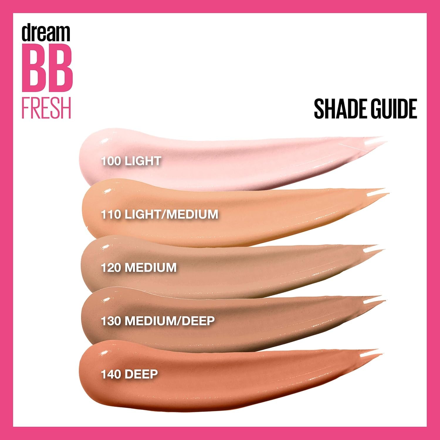 Dream Fresh Skin Hydrating BB Cream, 8-In-1 Skin Perfecting Beauty Balm with Broad Spectrum SPF 30, Sheer Tint Coverage, Oil-Free, Light, 1 Fl Oz