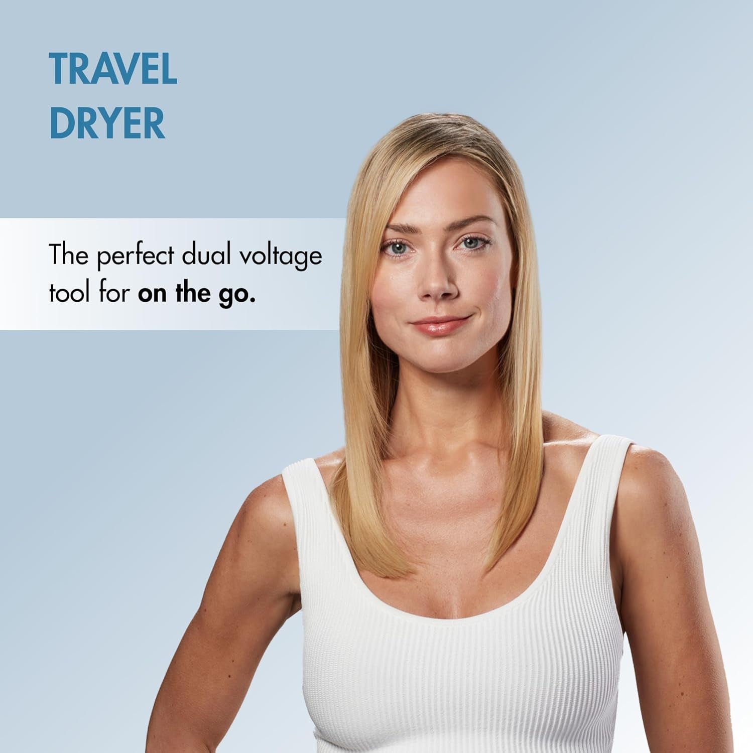 Nano Titanium Travel Dryer, Blue