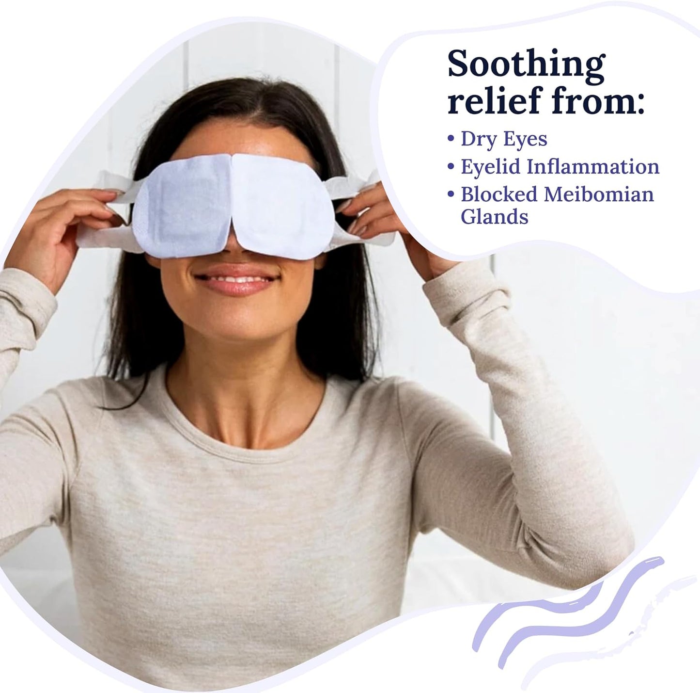 Rest: Self Heating Warm Compress for Dry Eyes | Heated Eye Mask for Fast Relief | No Microwave or Washcloth Needed | Travel Ready | 30 Count | FSA & HSA Eligible