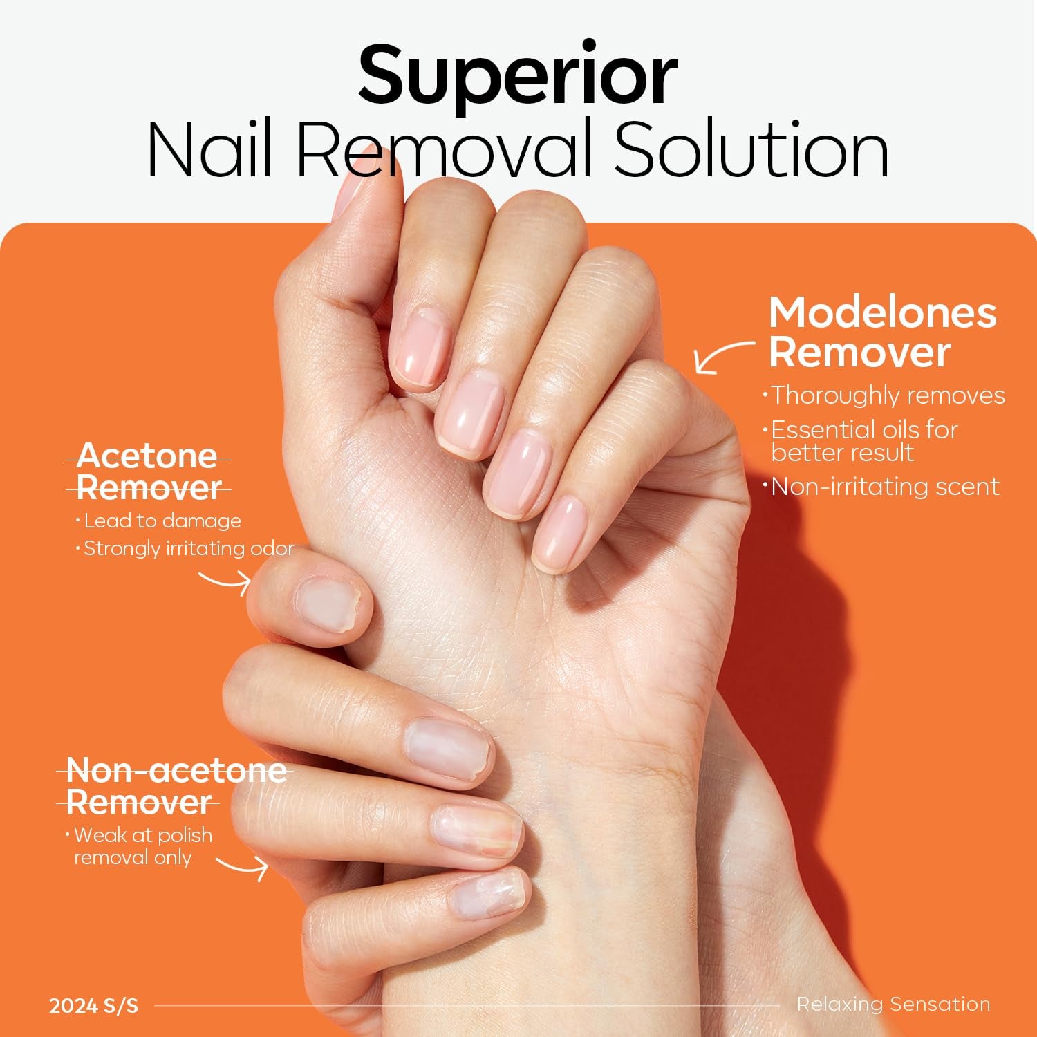 Nail Polish Remover, Acetone Gel Nail Polish Remover Easy Peel, Nail Glue Remover Natural Formula for Nail Moisturizing & Care, Acrylic Dip Powder Nails Remover for Home Salon(8 Fl.Oz.)