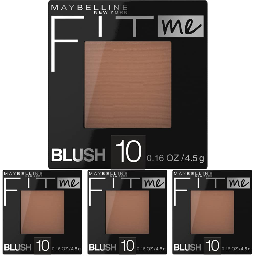 Fit Me Powder Blush, Lightweight, Smooth, Blendable, Long-Lasting All-Day Face Enhancing Makeup Color, Rose, 1 Count