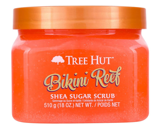 Bikini Reef Shea Sugar Scrub | Exfoliating Body Scrub Removes Dead, Dry Skin for a Soft & Hydrated Feel | Nourishing Essential Body Care | 18 Fl Oz.