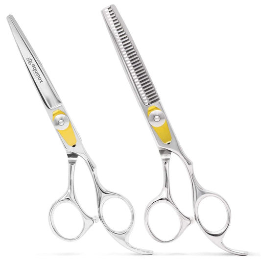 Equinox Professional Hair Scissors Set - Includes Barber Scissors & Thinning Shears for Hair Cutting & Grooming, Premium Japanese Stainless Steel Hair Cutting Scissors, Barber Accessories & Hair Tools