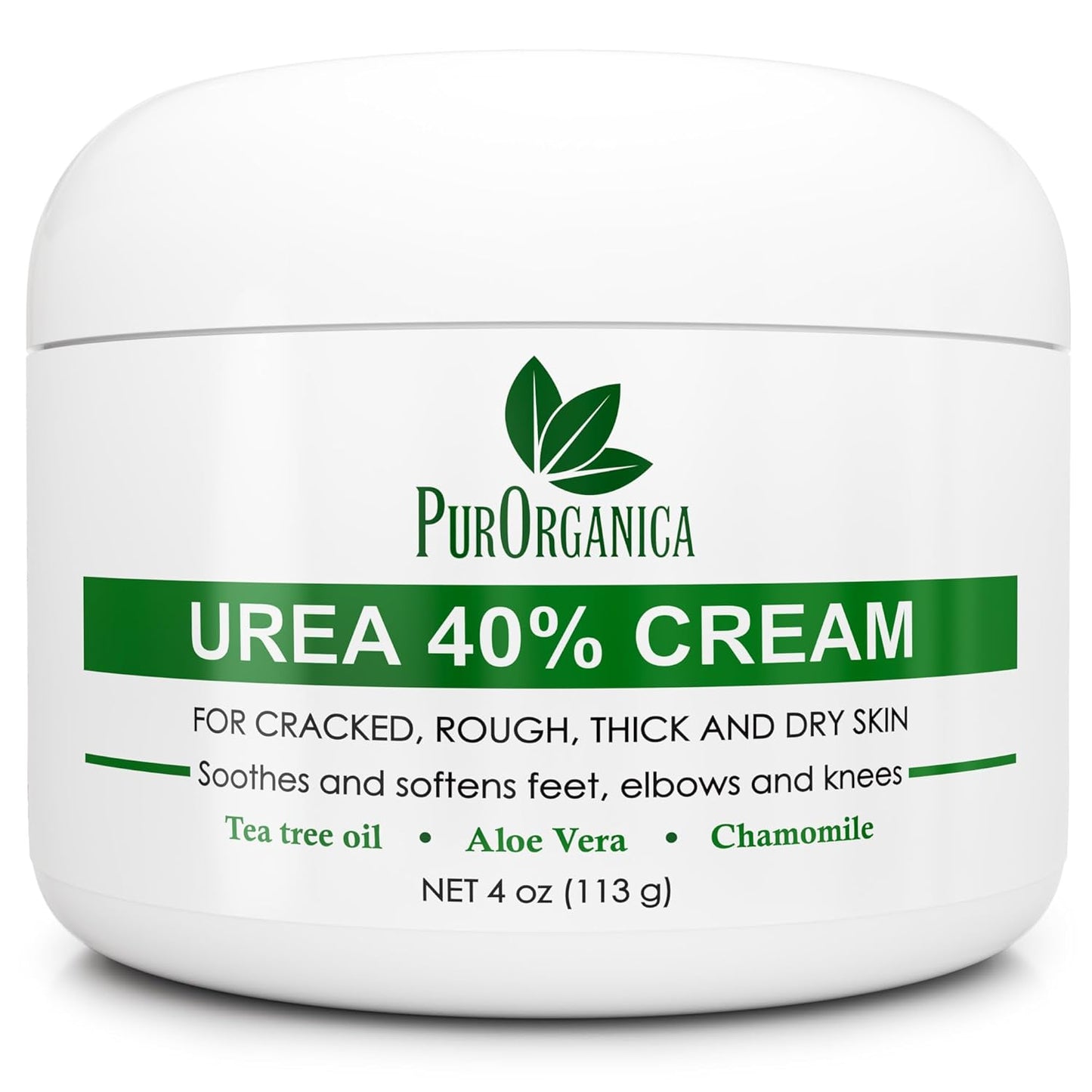 Urea 40% Cream – Made in USA – Foot Cream for Thick, Cracked, Rough, Dead & Dry Skin - Corn, Callus and Dead Skin Remover, Toenail Softener, Moisturizer for Feet, Elbows, Hands and Knees