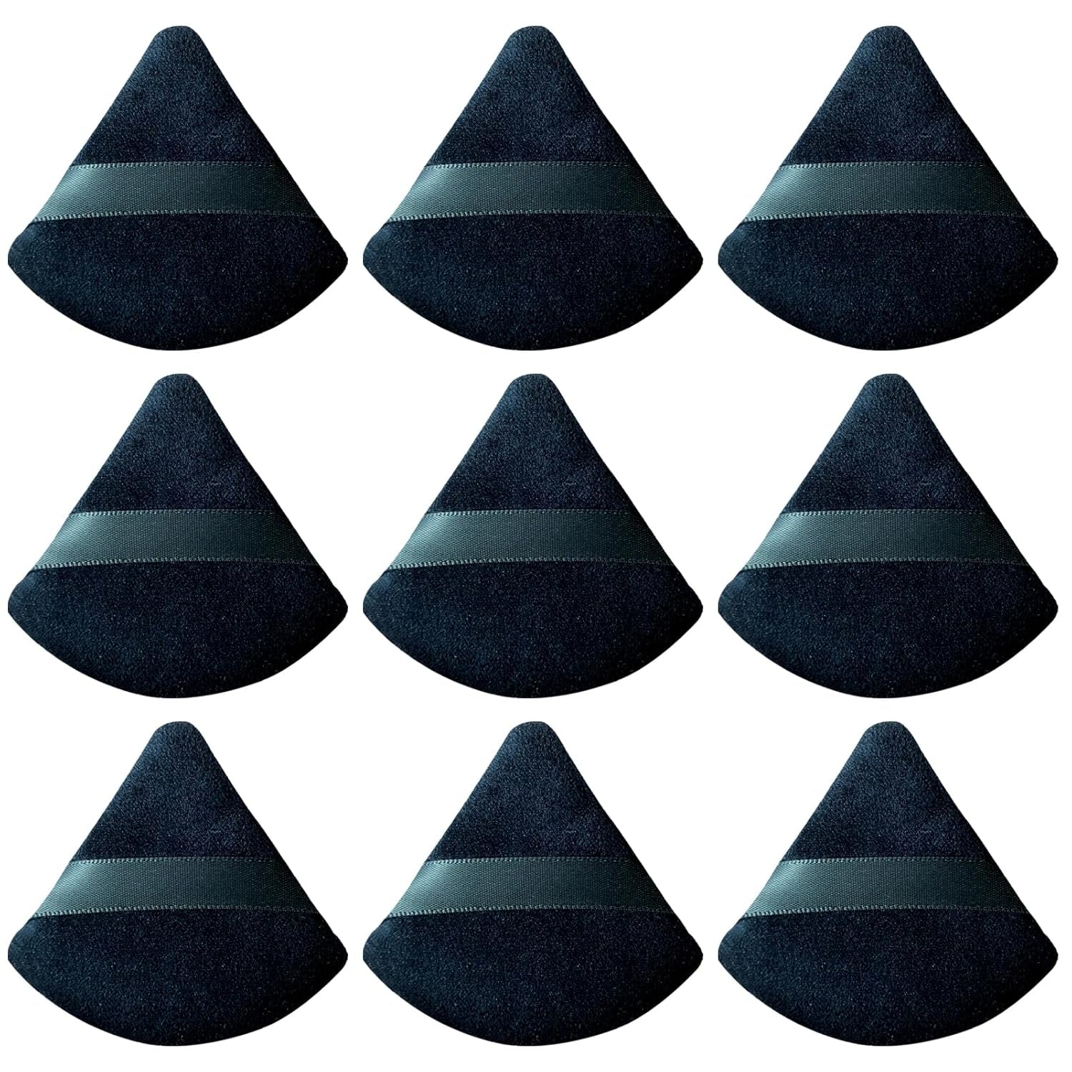 9 Pcs Powder Puff Face Makeup Sponge:Powder Puff Face Triangle for Loose Powder Cosmetic Foundation Beauty Blender Makeup Puff