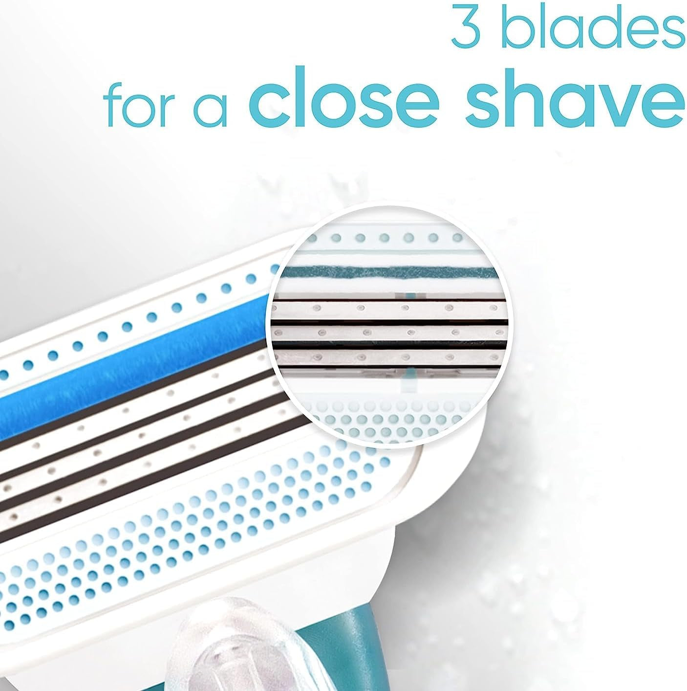 Smooth Razors for Women, Includes 1 Handle, 6 Razor Blade Refills