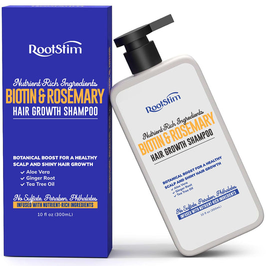 Biotin & Rosemary Shampoo for Hair Growth: Hair Loss Shampoo for Thinning Hair for Women and Men - Hair Thickening Shampoo Infused with Natural Nutrient Rich Ingredients Sulfate Free 10 Fl Oz