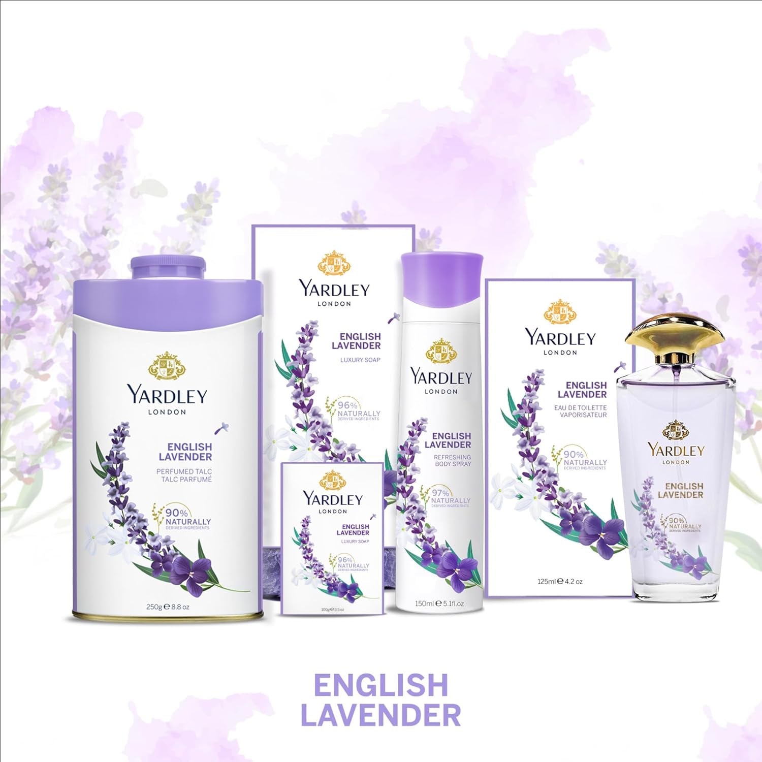 London English Lavender Perfumed Deodorizing Talc Talcum Powder 100Gm, 3.5 Ounce