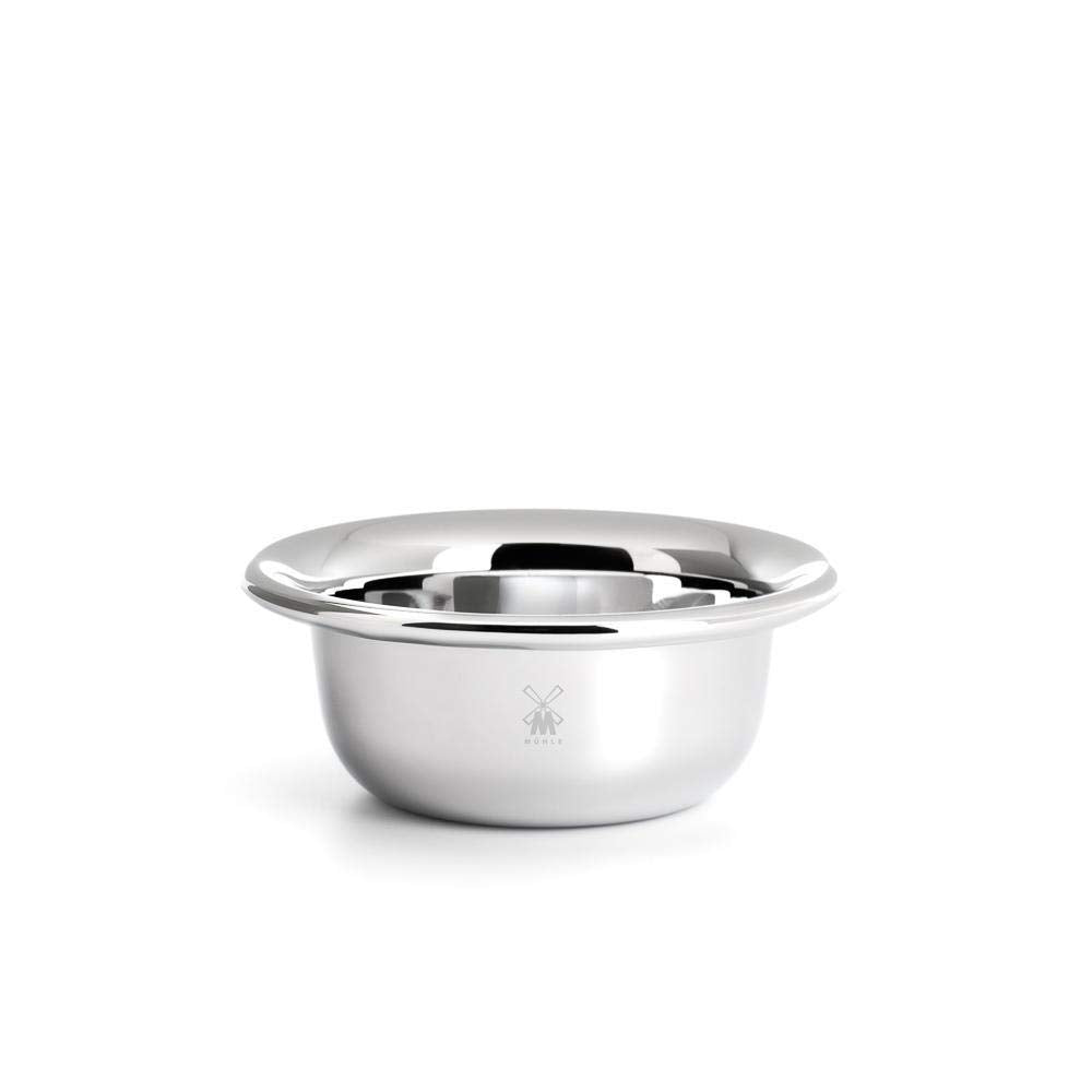 Shaving Soap Dish - Chrome Plated Stainless Steel Bowl, Luxury Shave Accessory for Men