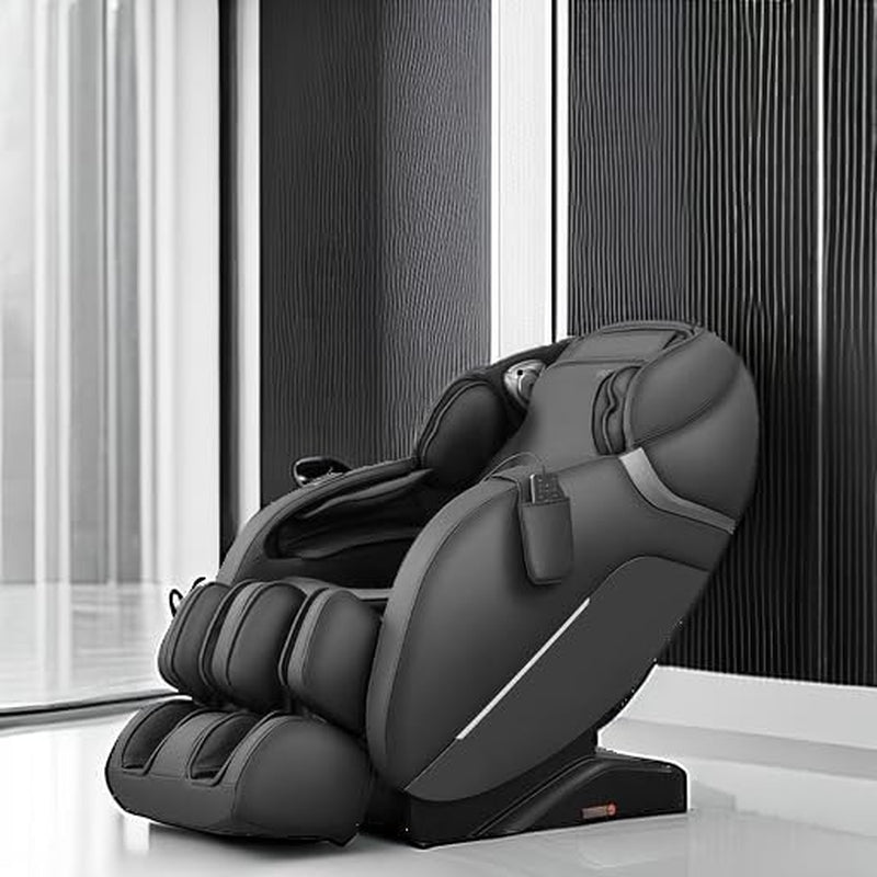 SL Track Massage Chair Recliner, Full Body Massage Chair with Zero Gravity, Bluetooth Speaker, Airbags, Heating, and Foot Massage