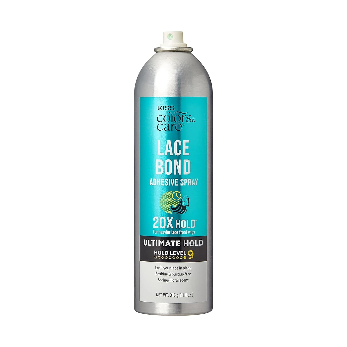 Lace Bond Adhesive Spray Ultimate Hold 11.1 Oz. - Adhesive for Lace Frontals, Sweat Proof, Water-Resistant, Fast Drying, Efficient Nozzle, Convenient, Super Secure for All Day