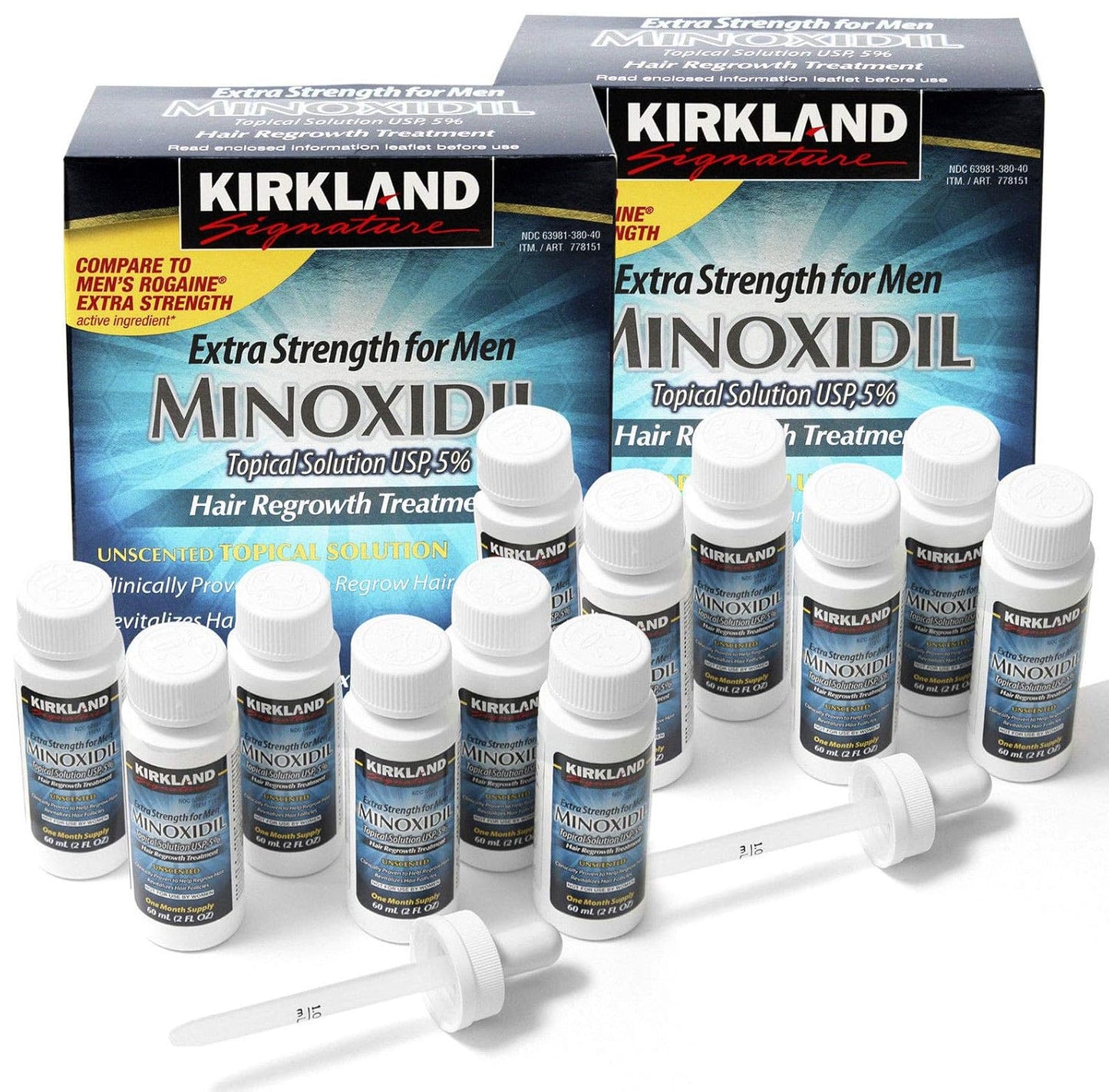 6 Months  Minoxidil 5% Extra Strength Hair Loss Regrowth Treatment Men, 12 Fl Oz (Pack of 6)